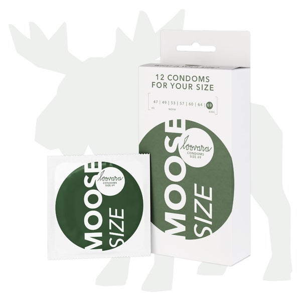 69 «Moose» strapazierfähige Maßkondome aus Fairtrade-Latex (12 Kondome) 12 St