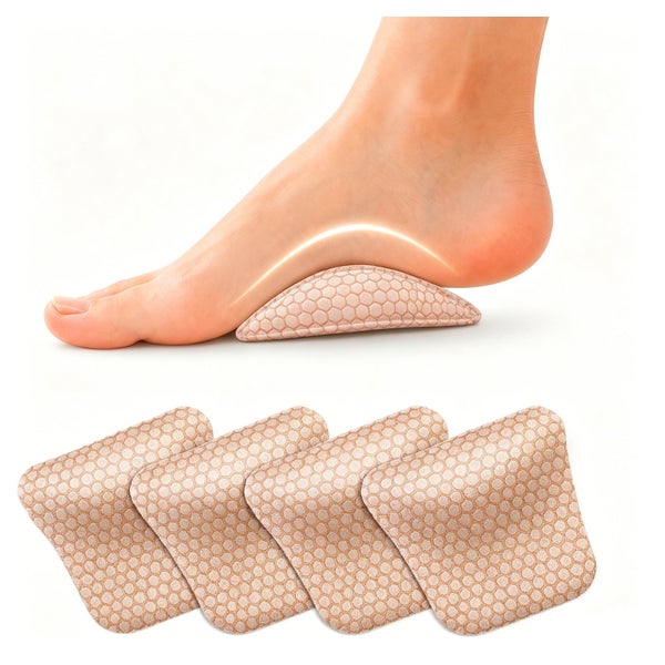 COOL-i Fußgewölbe-Gelpads Aprikose 1,4 cm, 2 Paar 4 St