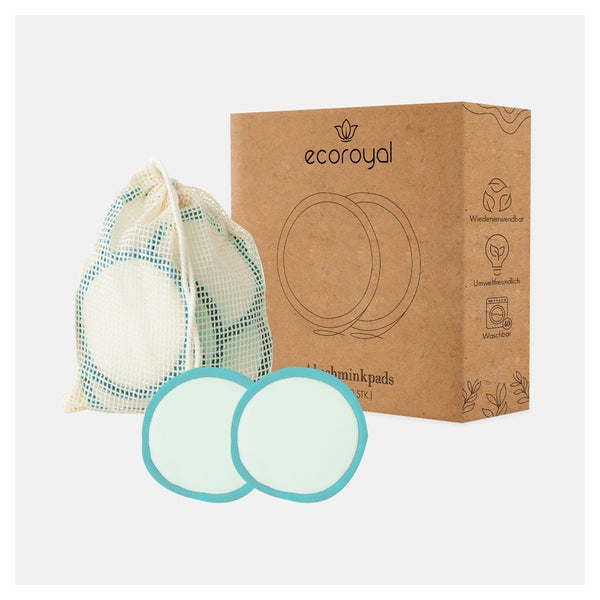 Waschbare Abschminkpads Blau [10 Stk.]