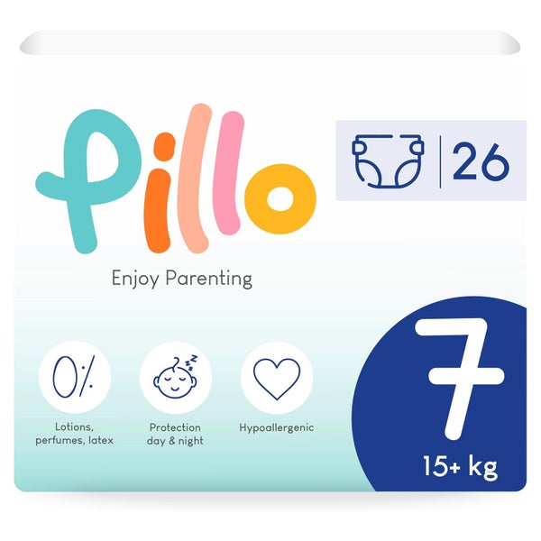 Pillo Windeln Größe 7 XXL 15+ Kg 26 St