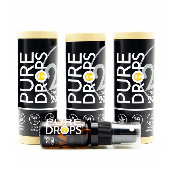 PURE  DROPS CBD-ÖL 20% Bundle Vollspektrum aus Österreich 30 ml