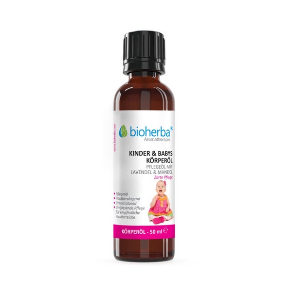 Bioherba Kinder & Babys Körperöl Pflegeöl mit Lavendel & Mandel 50 ml
