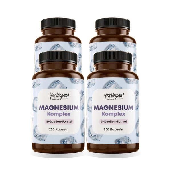 Magnesium Komplex Kapseln, 5 Formen, 4er Pack 1000 St