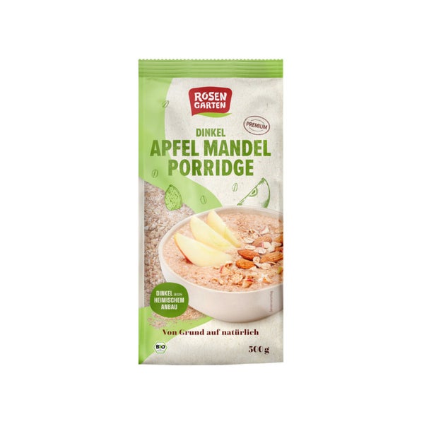 Rosengarten - Dinkel-Apfel-Mandel-Porridge 500 g
