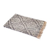 Hamamtuch BAROCK grau, Doubleface Tuch edel & hochwertig, 100% Baumwolle, 90 x 175 cm 1 St