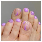 Falsche Zehennägel 24er Kurze Acryl Fullcover Tips Damen Nud 1 St