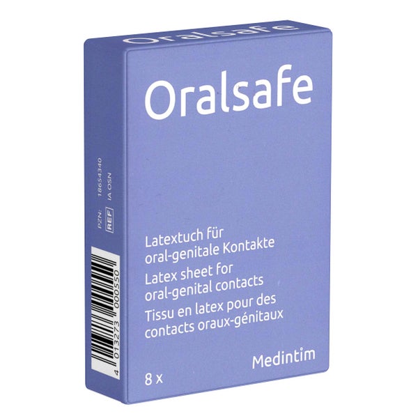 «Oral Safe Neutral» 8 Latextücher, hauchdünn, geruchsneutral (8 Tücher) 8 St