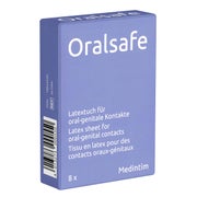 Produktabbildung: «Oral Safe Neutral» 8 Latextücher, hauchdünn, geruchsneutral (8 Tücher) 8 St