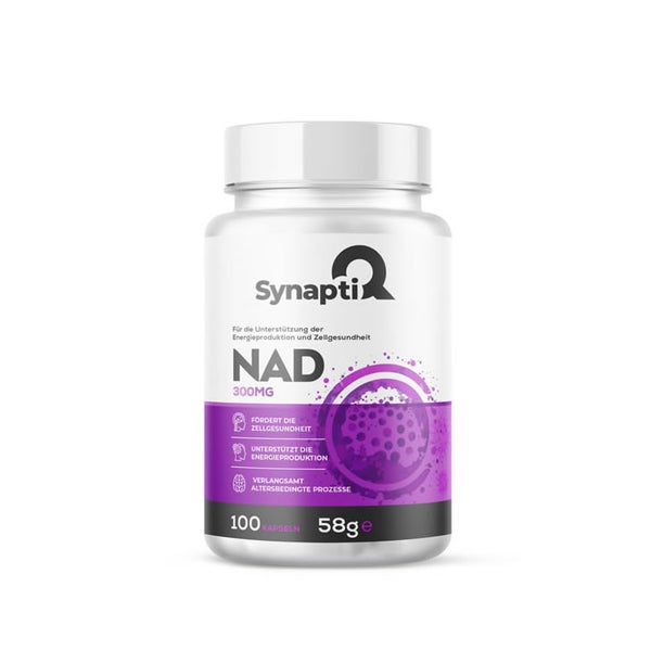 SynaptiQ® - NAD – Unterstützung der Energieproduktion und Zellgesundheit 300 mg 100 St