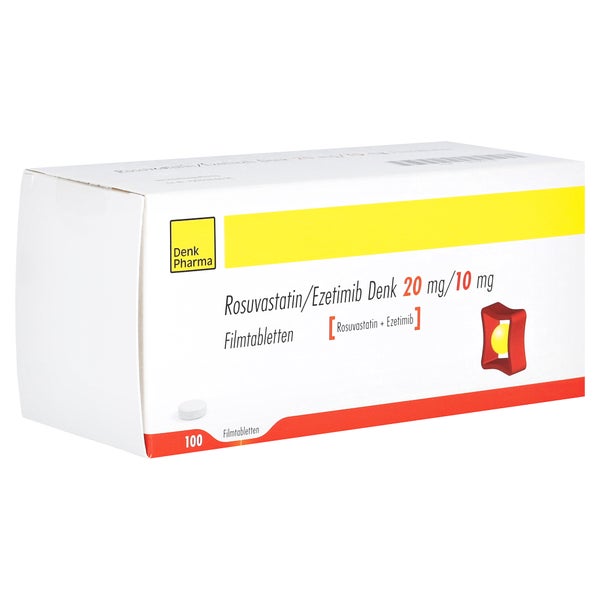 Rosuvastatin/ezetimib Denk 20 Mg/10 Mg Filmtabl. 100 St