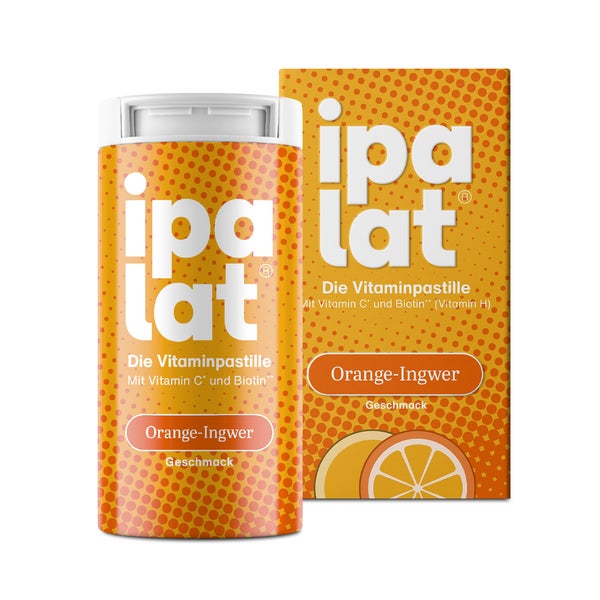 ipalat Die Vitaminpastille Orange-Ingwer 40 St
