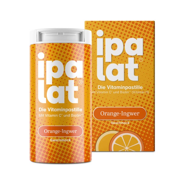 Ipalat Die Vitaminpastille Orange-ingwer 40 St