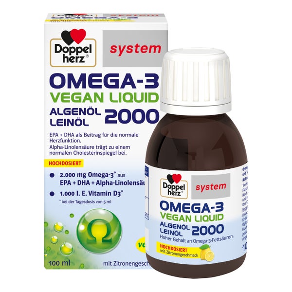 Doppelherz Omega-3 Vegan Liquid 2000 System 100 ml