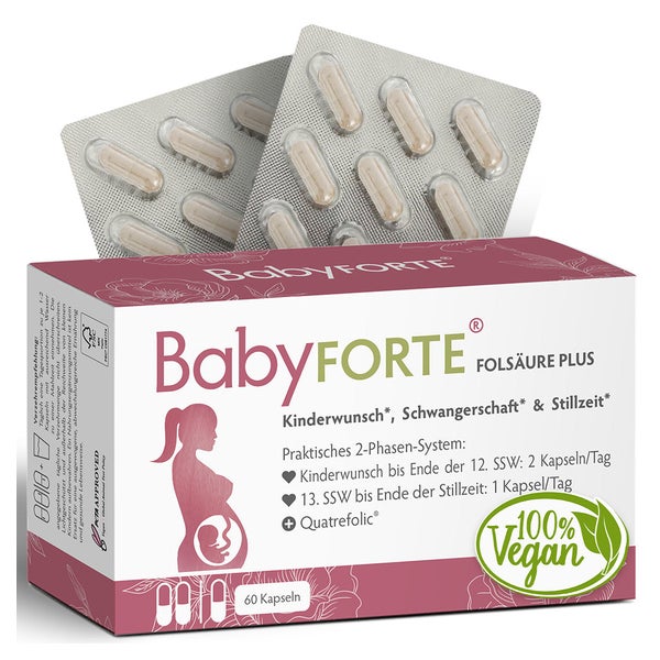 BabyFORTE Folsäure Plus - Kinderwunsch bis Stillzeit 60 St