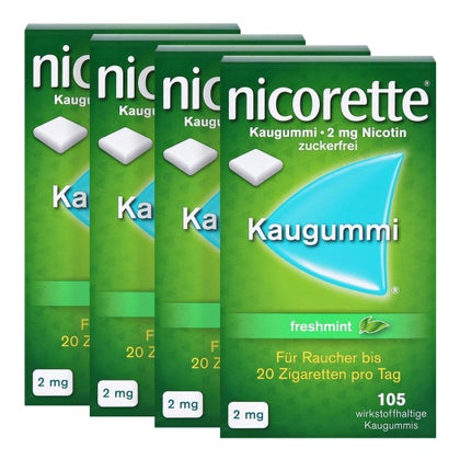 Nicorette 2mg Freshmint Kaugummi 105 St
