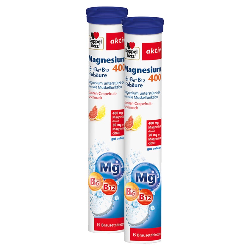 DH aktiv Magnesium 400+ B1+ B6+ B12+ Fol 2X15 St