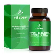 Produktabbildung: Vitabay Vitamin D3 20000 IE + K2 180 St