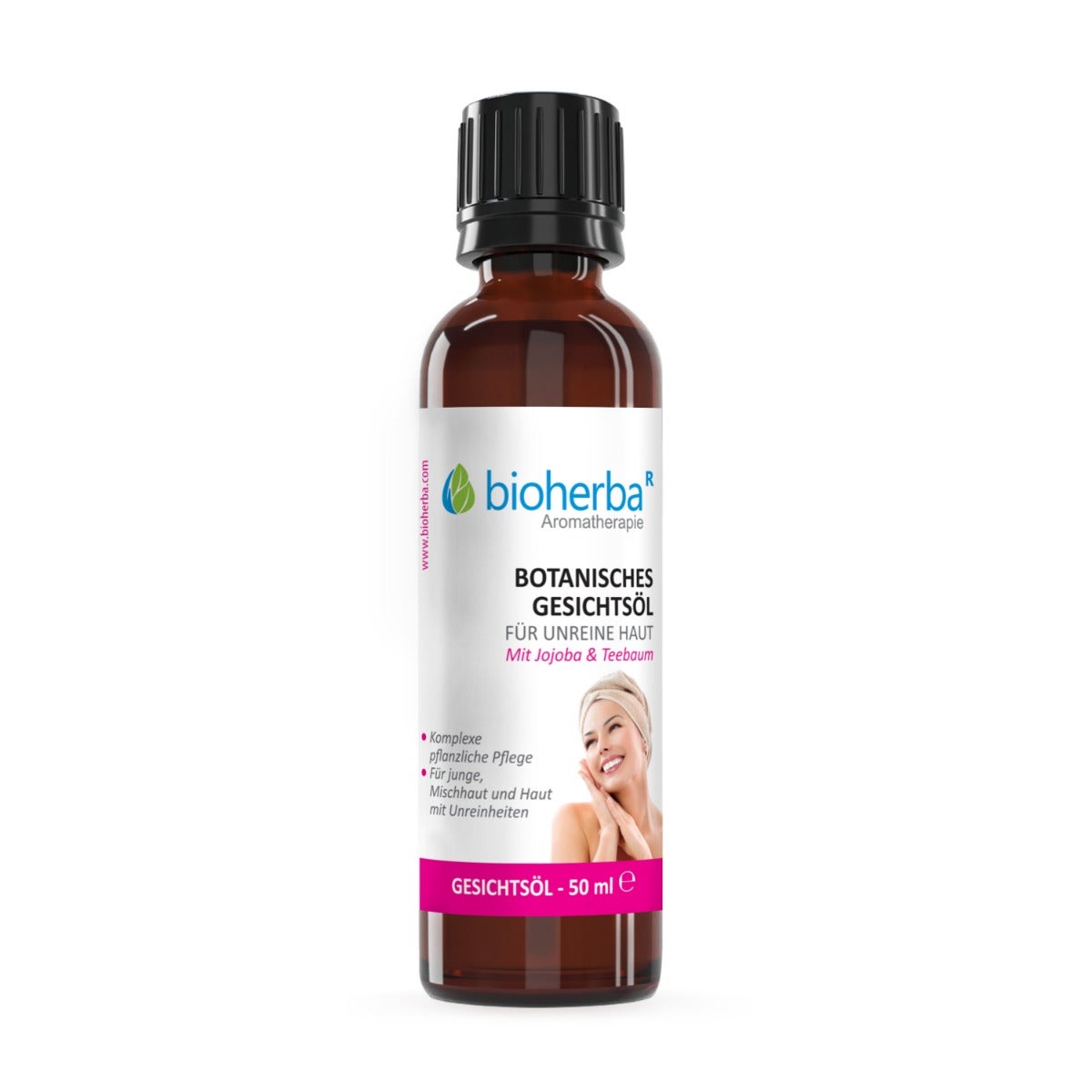 Produktabbildung: Botanisches Gesichtsöl Mit Jojoba & Teebaum 50 ml