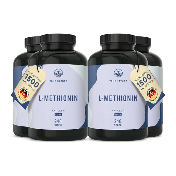 L-Methionin Kapseln - Aminosäure Vegan - 320 Tage Vorrat 960 St