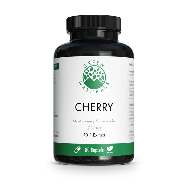 GREEN NATURALS Cherry Montmorency Sauerkirsche 2100 mg 180 St