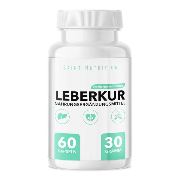 Saint Nutrition® Leber Kur Kapseln für Mann & Frau | Ihre natürliche Ergänzung 60 St