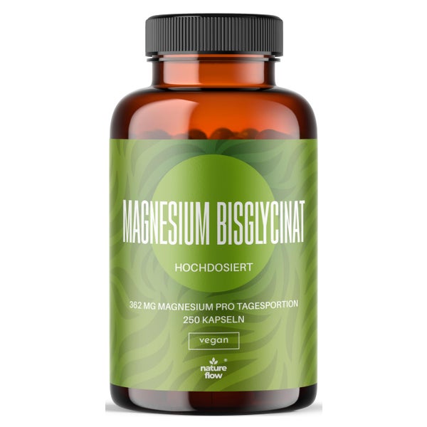 Magnesium Bisglycinat - 250 Kapseln - Nature Flow 250 St