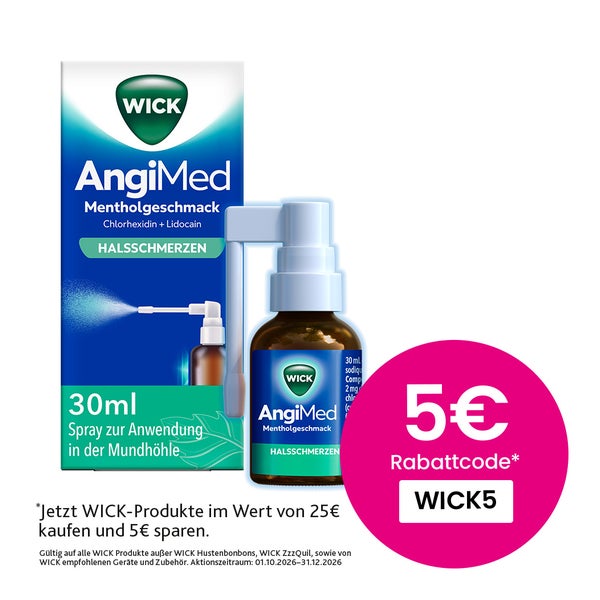 Wick Angimed Mentholgeschmack 2mg/ml+0,5mg/ml Spray 30 ml