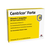 Produktabbildung: Centricor Forte Vitamin C Ampullen 200 mg/ml 5X5 ml