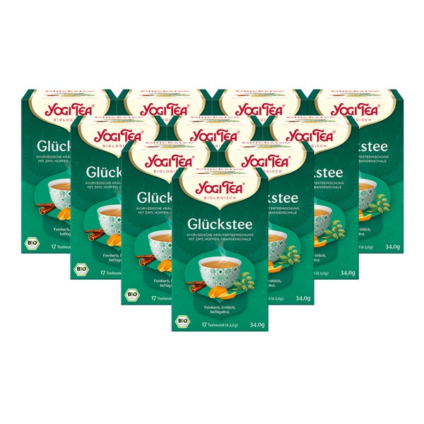 Yogi Tea - Glücks Tee Bio Kräutertee | 10 x 34g 10x17 St