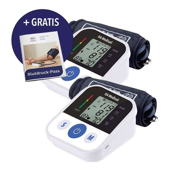 IEA Medical Blutdruckmessgerät Oberarm ZK-B869 - 2er Set 2 St