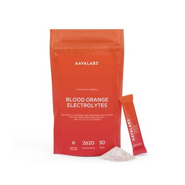 Aavalabs Elektrolyte Blutorange mit rosa Himalayasalz 30 St