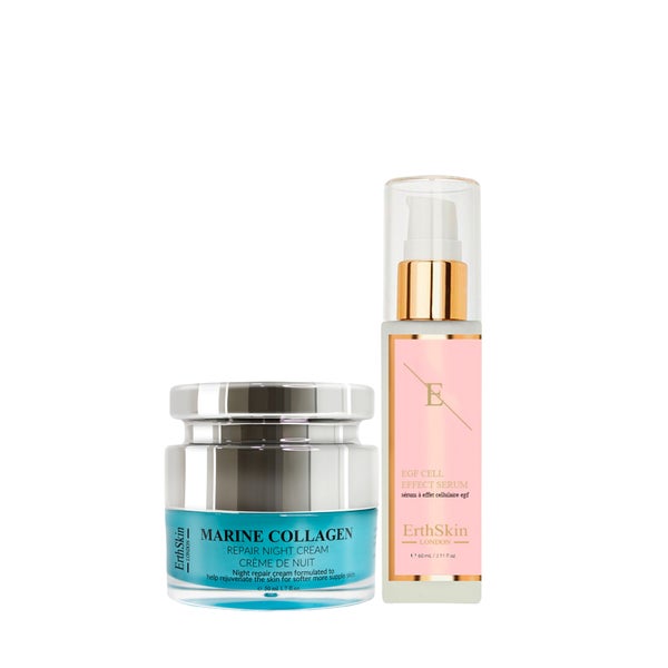 Egf Cell Effect Serum +Marine Collagen Nachtcreme Set 1 St