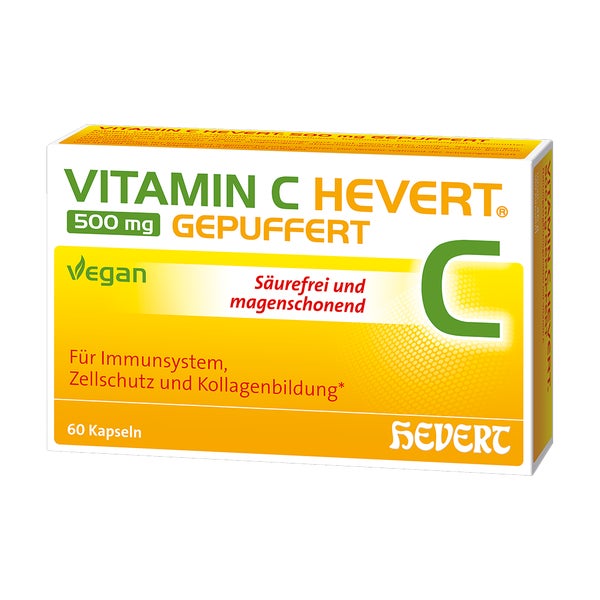 Vitamin C Hevert 500 mg gepuffert Kapsel 60 St