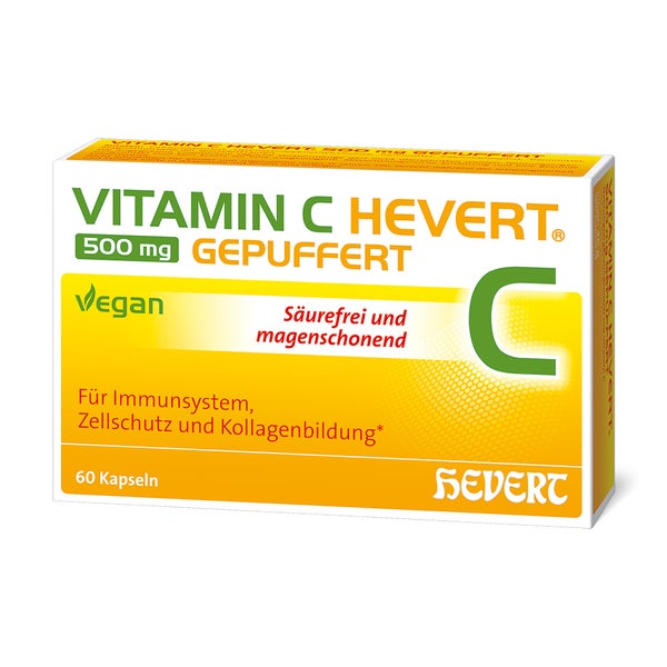 Vitamin C Hevert 500 mg gepuffert Kapsel 60 St