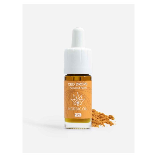 Nordic Oil CBD ÖL (15% / 1500mg) mit Kurkumin und Piperin 10ml Flasche 10 ml