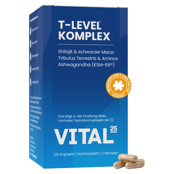 Vital25® T-Level Testosteron Kapseln 85,4 g