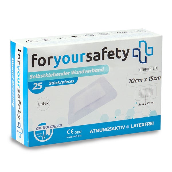 Dr. Kuechler Medical® Wundpflaster 10x15 cm steril sensitiv 25 St