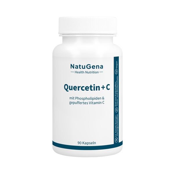 Quercetin+vitamin C Hochdosiert+magnesium Kapseln 90 St