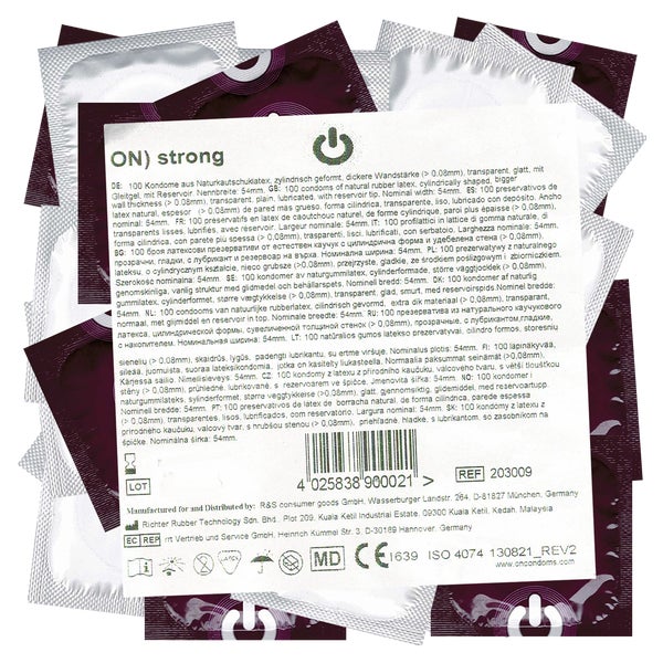 «Strong» Kondome – dickwandig, 54 mm Breite, 100 Stück (100 Kondome) 100 St