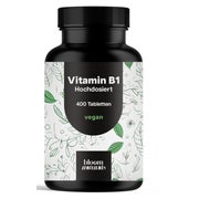 Vitamin B1 250mg - 400 Tabletten - Bloom Naturals 400 St