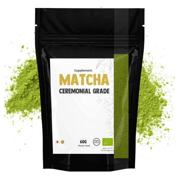 Cupplement® Matcha Pulver Zeremonialqualität 100% Reiner Matcha 60 g