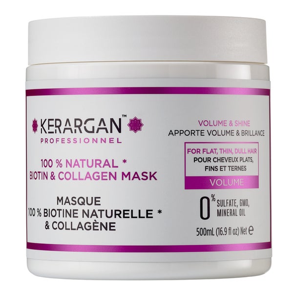 Kerargan - Volumisierende Maske mit Biotin & Kollagen 500 ml