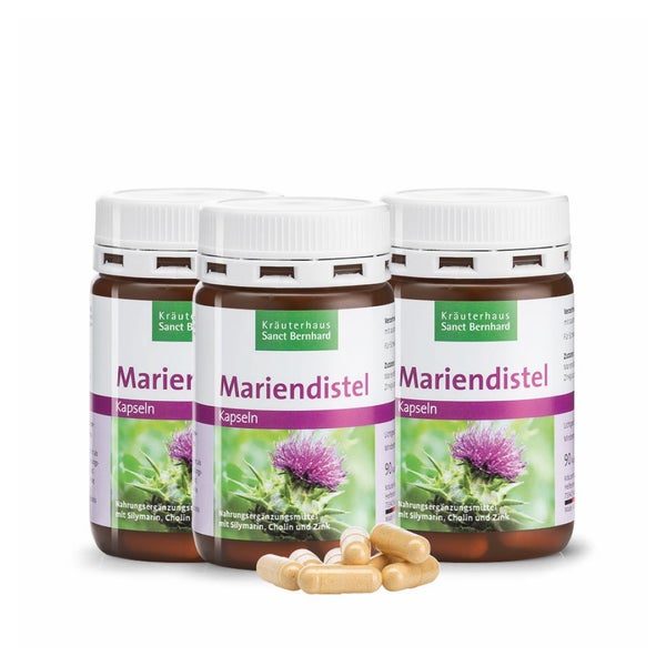Sanct Bernhard Mariendistel-Kapseln 3er-Pack 3x90 St