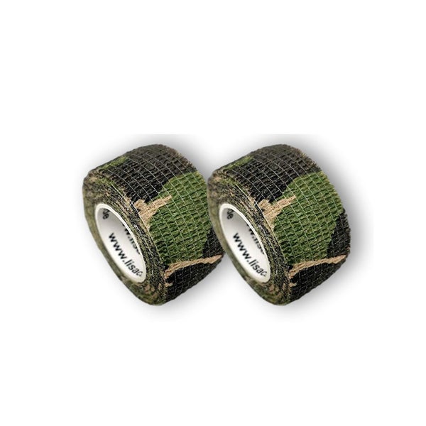 LisaCare Fingerpflaster 2,5cm x 4,5m - 2er Camouflage Grün 2 St