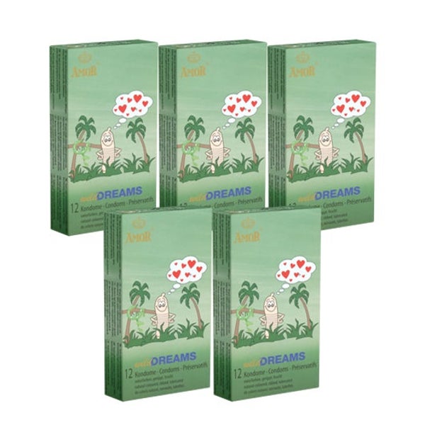 Wild Dreams Kondome 60er Sparpack – gerippt & stimulierend (60 Kondome) 60 St