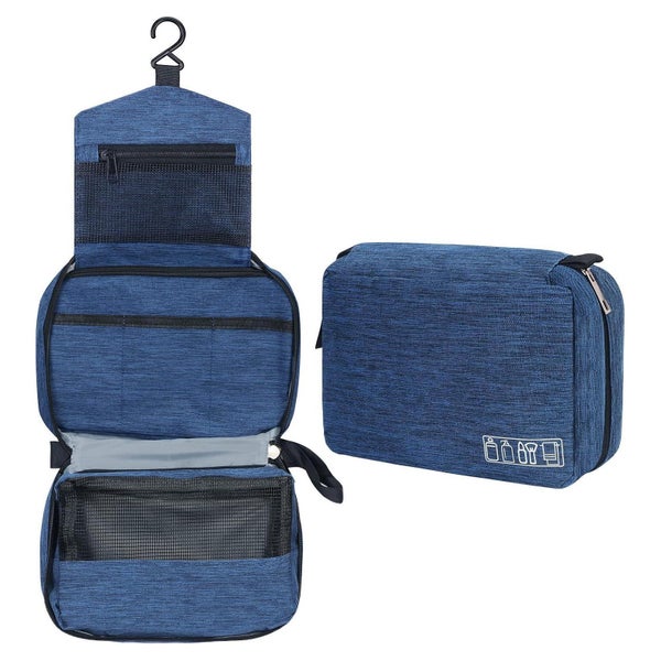 Kulturbeutel Hängend Damen Herren Reise Marineblau S-24,3x7, 1 St