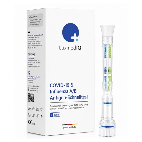 LuxmedIQ COVID-19 & Influenza A/B Antigen Schnelltest 5 St