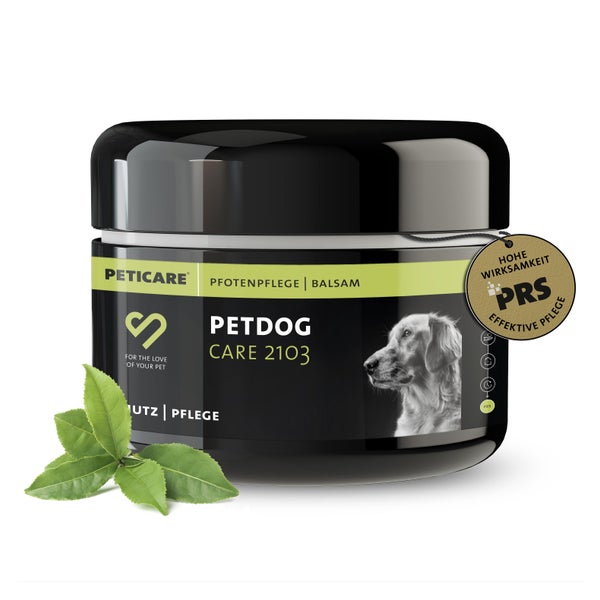 Peticare natürlicher Pfoten-Balsam für Hunde, pflegt verhärtete, trockene Pfoten 50 ml