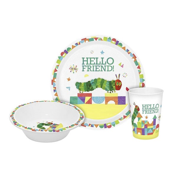GEDA Kindergeschirr "Raupe Nimmersatt - Hello Friend" 3-teilig 1 St