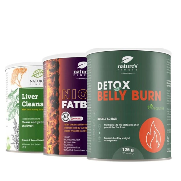 Nature's Finest Detox Fat Burn Starterset für Fettverbrennung & Entgiftung 375 g